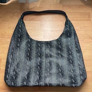 Streets Ahead Leather SnakeSkin Hobo Bag